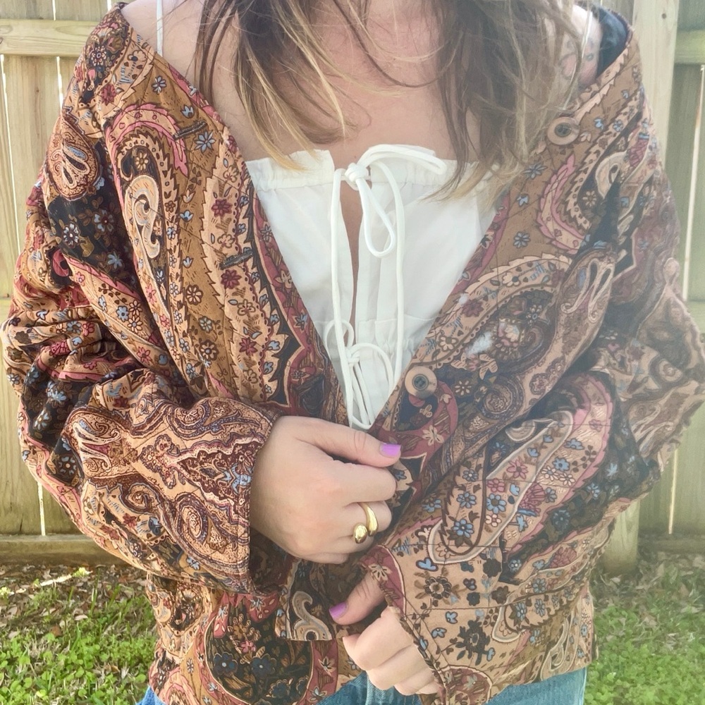 Paisley Print Women's Jacket vintage